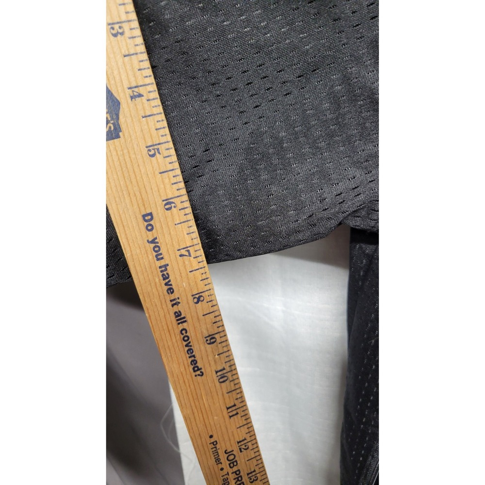 Nike Y2K Womens Lg Black White Stripe Zip-Up Hooded Mesh Like Jacket Street Wear - Picture 5 of 11